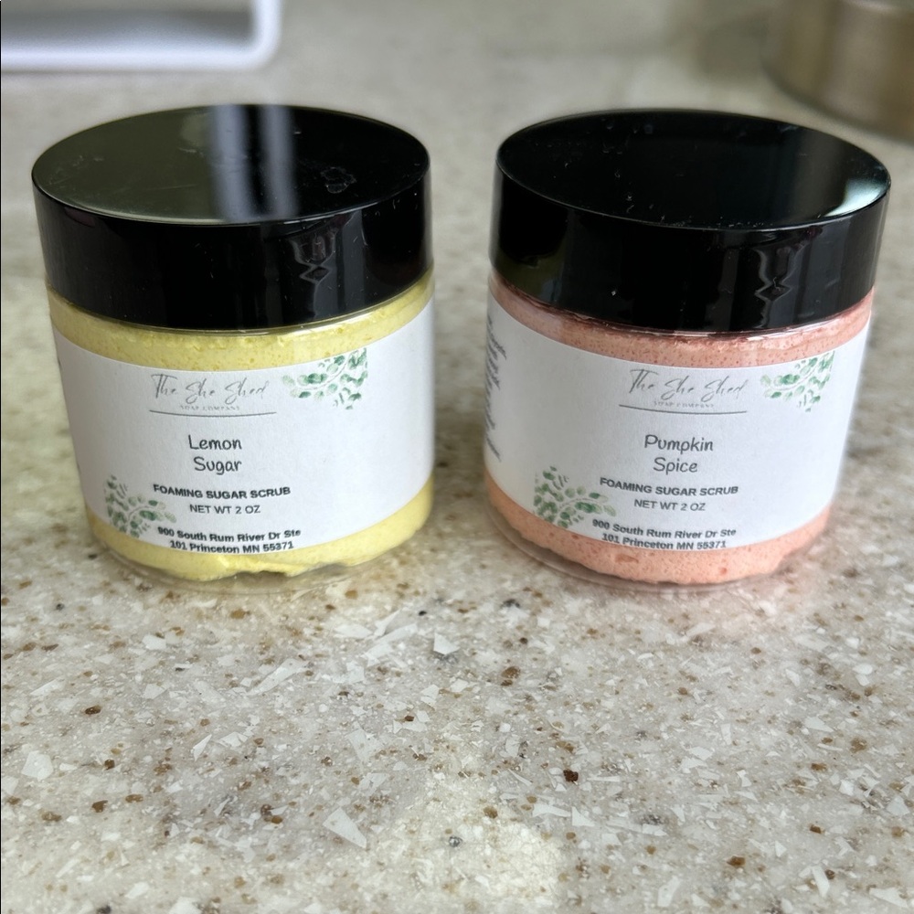 Foaming Sugar Scrub Set - Lemon Sugar & Pumpkin Spice